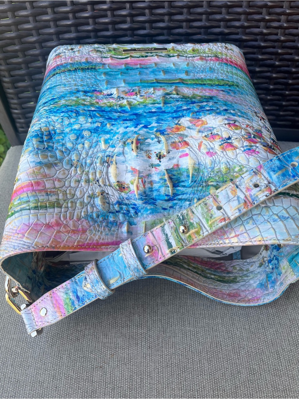NWT Brahmin Celina in STAYCATION Bucket Bag - Picture 4 of 14